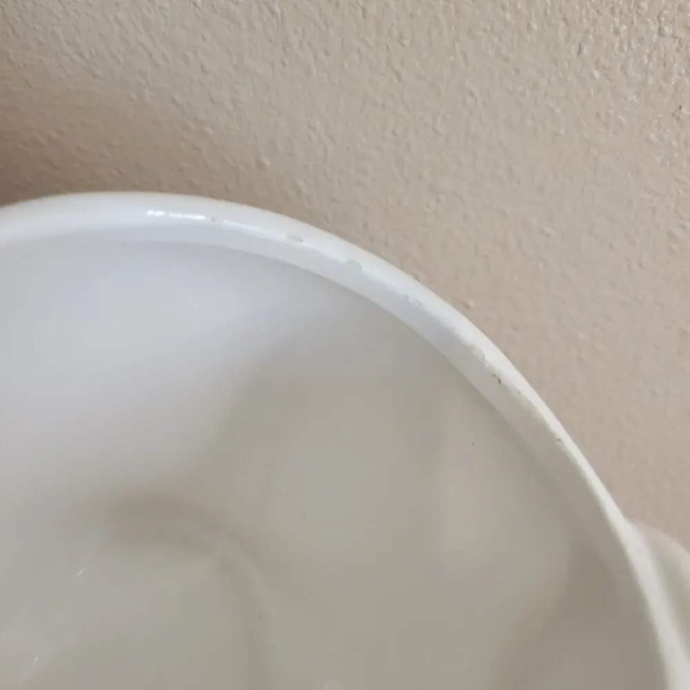 Farmhouse Ceramic Chicken Lidded Bowl Brushstroke Pattern